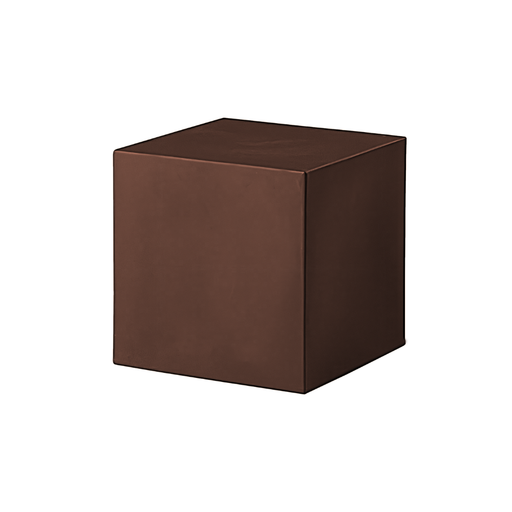 SLIDE® Studion suunnittelema tyylikäs kuutiomainen CUBO Jakkara - Pöytä Ruskea Namibian Desert värillä.