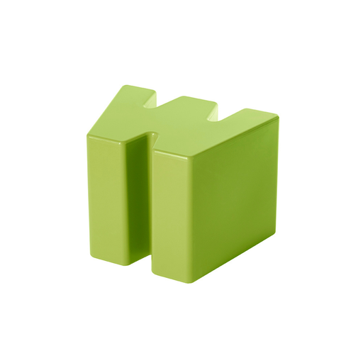 Kazuko Okamoton suunnittelema hauska W kirjaimen muotoinen DOUBLE U Vihreä Jakkara Lime Green värillä.