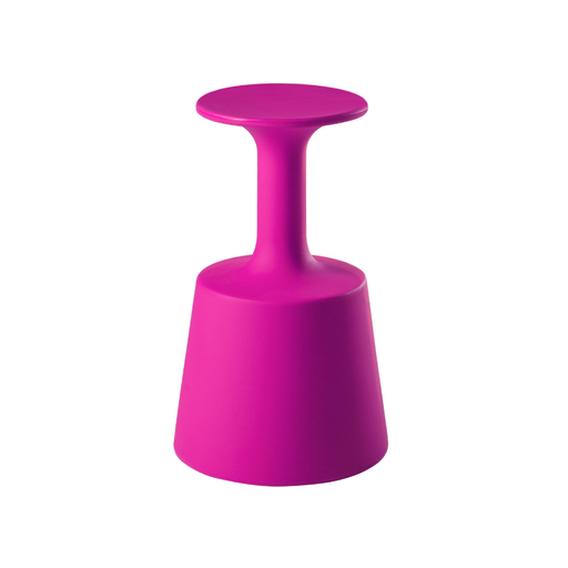 Jorge Najeran suunnittelema hulvaton lasin mallinen monikäyttöinen DRINK Pinkki Baarituoli Sweet Fuchsia värillä.