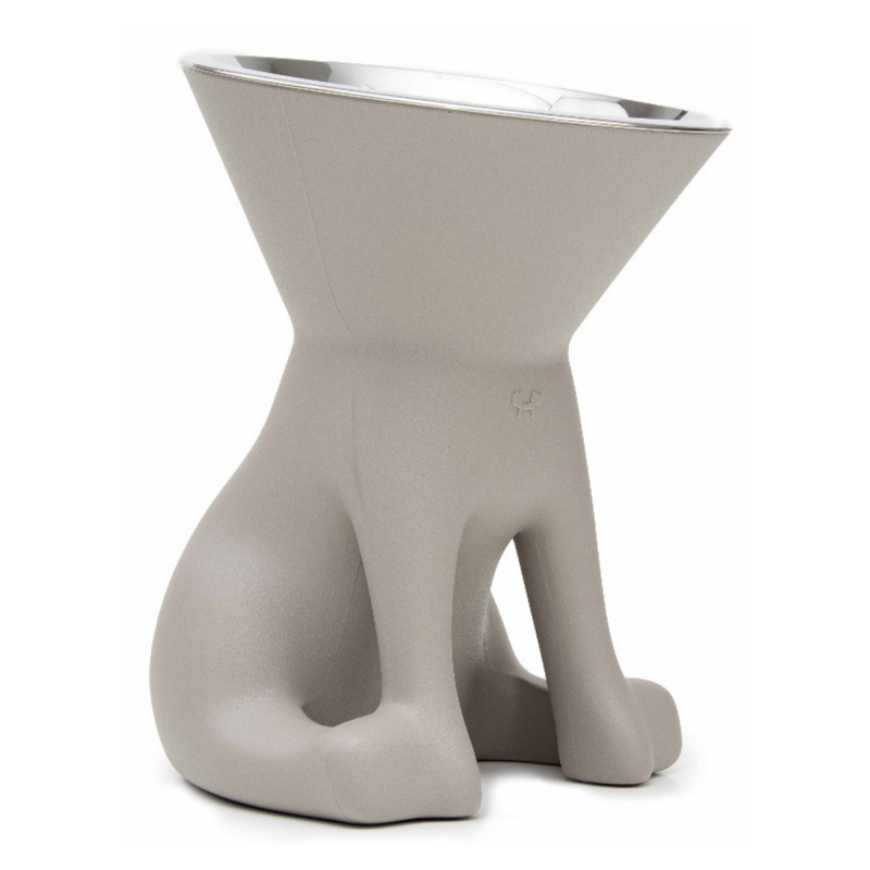 Favaretto & Partnersin ja United Petsin suunnittelema Dove Gray värinen koiran ruokakulho