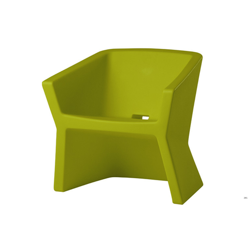 Jorge Najeran suunnittelema kaunis ja futuristinen EXOFA Nojatuoli Lime Green värisenä.