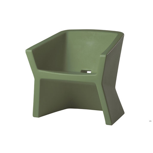 Jorge Najeran suunnittelema kaunis ja futuristinen EXOFA Nojatuoli Malva Green värisenä.