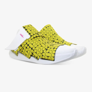 FESSURA CHANGE® Valkoiset Miesten ja Naisten tennarit Keltainen nauha KARIM RASHID Limited Edition 002