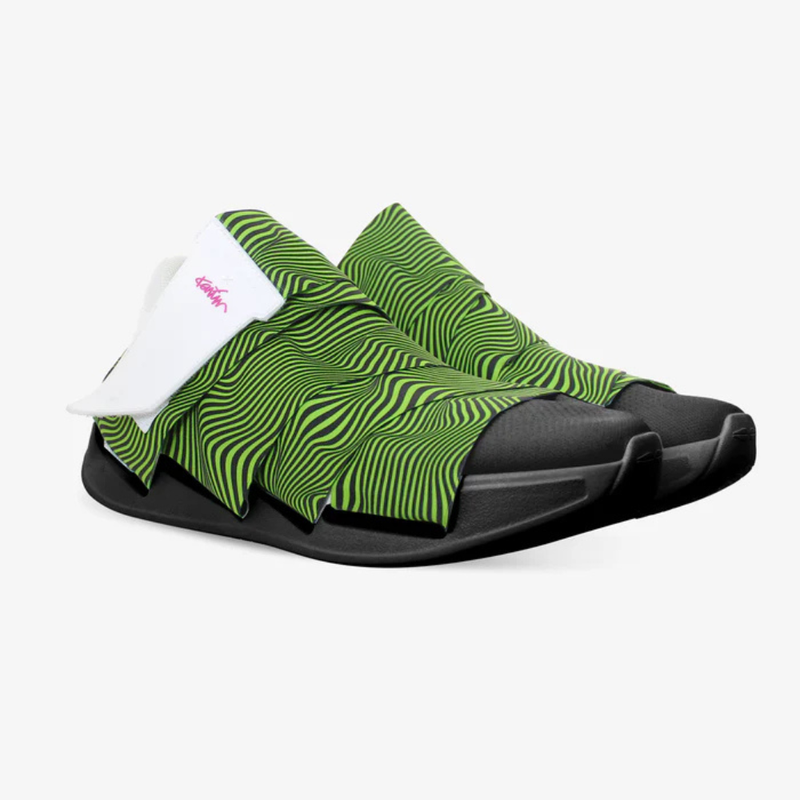FESSURA CHANGE® Mustat Miesten ja Naisten tennarit Vihreä nauha KARIM RASHID Limited Edition 002