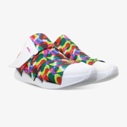 FESSURA CHANGE® Valkoiset Miesten ja Naisten tennarit Multicolour nauha KARIM RASHID Limited Edition 002