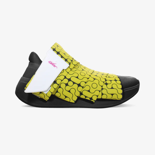 FESSURA CHANGE® Mustat Miesten ja Naisten tennarit Keltainen nauha KARIM RASHID Limited Edition 001
