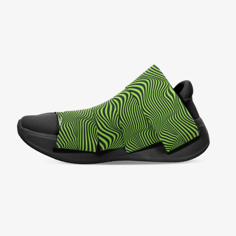 FESSURA CHANGE® Mustat Miesten ja Naisten tennarit Vihreä nauha KARIM RASHID Limited Edition 003