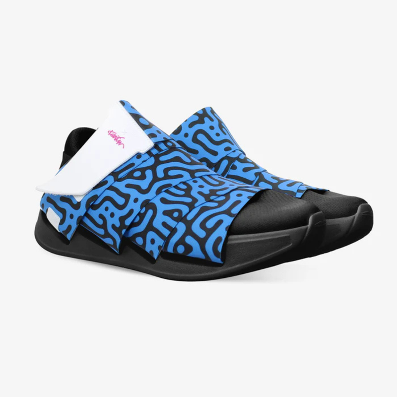 FESSURA CHANGE® Mustat Miesten ja Naisten tennarit Sininen nauha KARIM RASHID Limited Edition 002