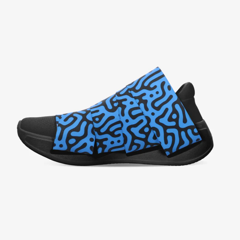 FESSURA CHANGE® Mustat Miesten ja Naisten tennarit Sininen nauha KARIM RASHID Limited Edition 003