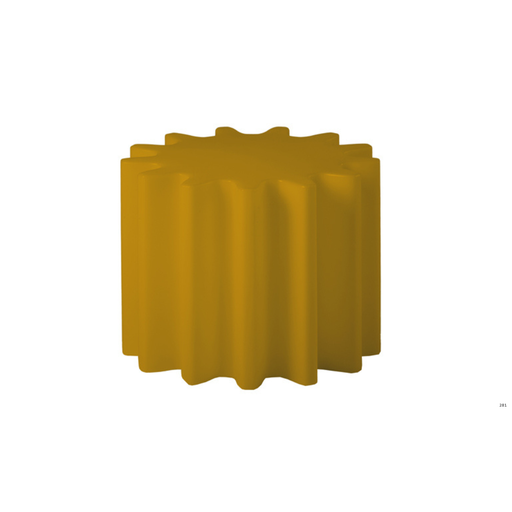 Anastasia Ivanyukin suunnittelema industrial henkinen Keltainen GEAR Jakkara - Pöytä Saffron Yellow värillä.