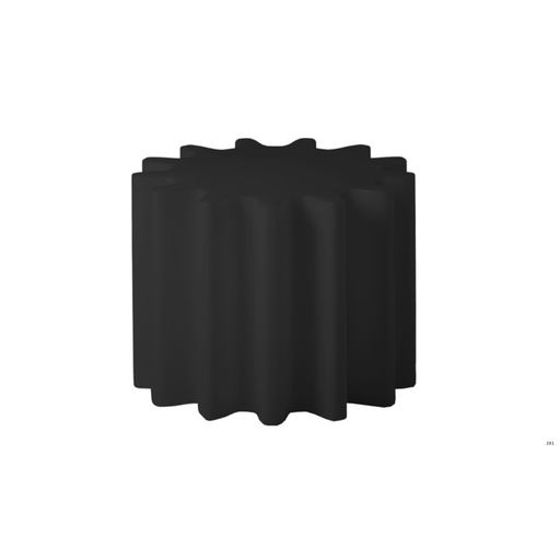 Anastasia Ivanyukin suunnittelema industrial henkinen Musta GEAR Jakkara - Pöytä Jet Black värillä.