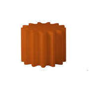 Anastasia Ivanyukin suunnittelema industrial henkinen Oranssi GEAR Jakkara - Pöytä Pumpkin Orange värillä.