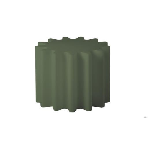 Anastasia Ivanyukin suunnittelema industrial henkinen Vihreä GEAR Jakkara - Pöytä Malva Green värillä.