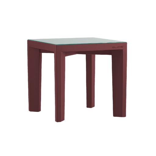 Giò Colonna Romanon suunnittelema erittäin tukeva ja selkeälinjainen GINO Ruokapöytä Punainen Hibiscus Red värillä.