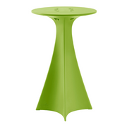 Karim Rashidin suunnittelema futuristinen ja sulavalinjainen korkea JET pöytä Lime Green värisenä.