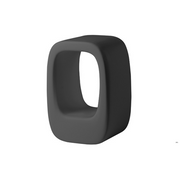 Barnaby Gunningin suunnittelema sulavalinjainen LAZY BONES design jakkara Jet Black värillä.