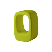 Barnaby Gunningin suunnittelema sulavalinjainen LAZY BONES design jakkara Lime Green värillä.