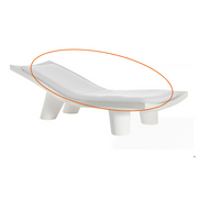 Cotton White LOW LITA LOUNGE Aurinkotuolin patja.