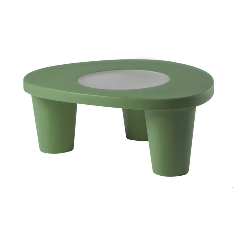 Paola Navonen suunnittelema hauska ja ultra-tyylikäs LOW LITA design pöytä Malva Green värillä.