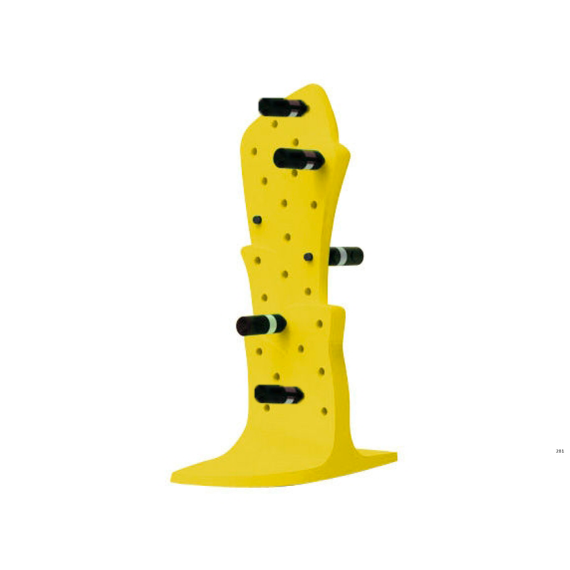 Itamar Hararin suunnittelema näyttävä MALBEC Keltainen Viinipulloteline Saffron Yellow värillä.