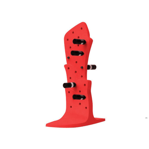 Itamar Hararin suunnittelema näyttävä MALBEC Punainen Viinipulloteline Flame Red värillä.