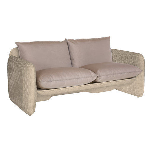 Lorenza Bozzolin suunnittelema sulavalinjainen MARA design sohva Beige Almond Beige värillä.