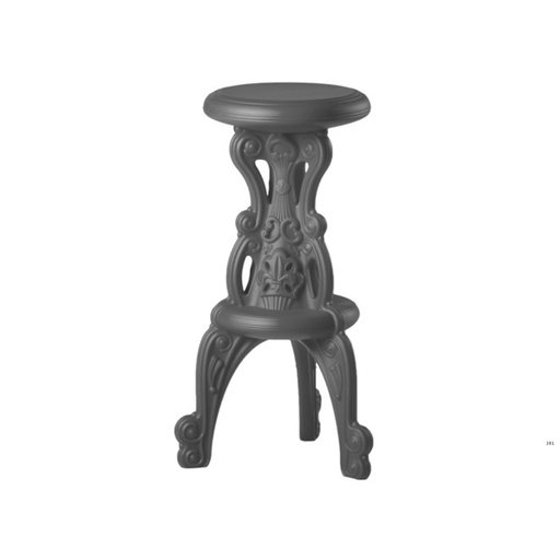 Moro & Pigattin suunnittelema hulvaton koristeellinen MISTER OF LOVE Harmaa Korkea Baarituoli Elephant Grey värillä.