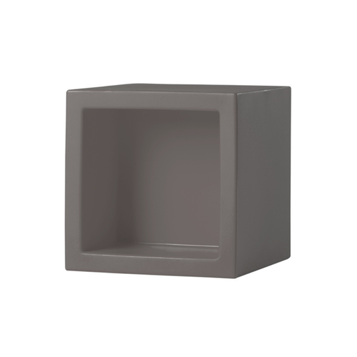 SLIDE Studion suunnittelema käytännöllinen ja tyylikäs kuutiomainen OPEN CUBE Harmaa Hylly Argil Grey värillä.