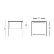 OPEN CUBE Dimensions 73 cm