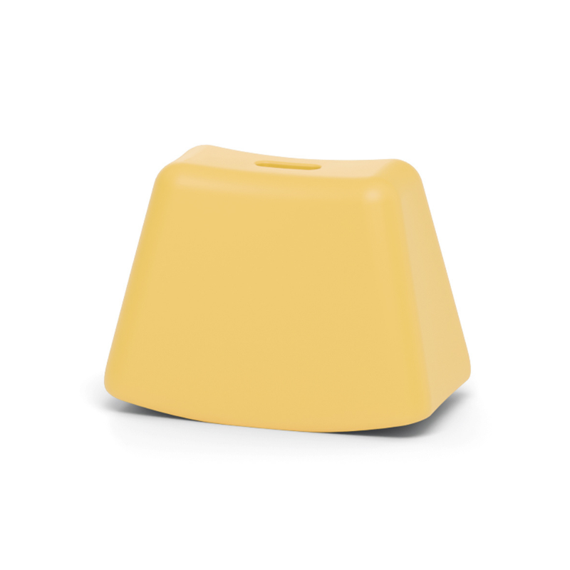Jack Kirkin suunnittelema hauska OTTO Keinuva jakkara Hiekan keltainen RAL 1002. Fun OTTO Rocking Stool designed by Jack Kirk in Sand yellow RAL 1002.