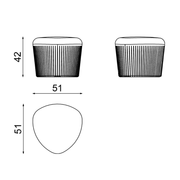 LOOPE® Studion suunnittelema näyttävä OUTi Jakkara. The impressive OUTi Stool designed by LOOP® Studio.