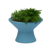 LOOPE® Studion suunnittelema näyttävä OUTi Kasviruukku Pastel sininen RAL 5024. The striking OUTi Planter designed by LOOPE® Studio in Pastel blue RAL 5024.