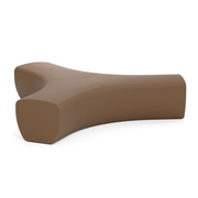 LOOPE® Studion suunnittelema näyttävä OUTi 3-Haarainen penkki Pale brown ruskea RAL 8025. The impressive OUTi Three-arm bench designed by LOOP® Studio in Pale brown RAL 8025.