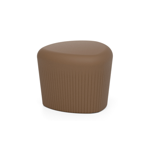 LOOPE® Studion suunnittelema näytävä OUTi Jakkara Pale brown ruskea RAL 8025. The impressive OUTi Stool designed by LOOP® Studio in Pale brown RAL 8025.