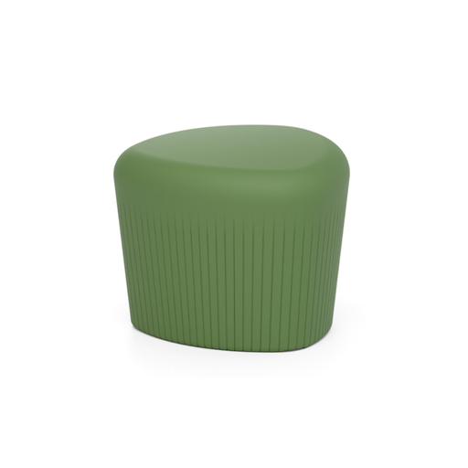 LOOPE® Studion suunnittelema näyttävä OUTi Jakkara Resedanvihreä RAL 6011. The impressive OUTi Stool designed by LOOP® Studio in Reseda green RAL 6011.