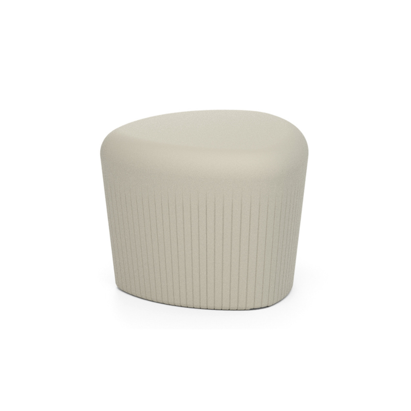 LOOPE® Studion suunnittelema näyttävä OUTi Jakkara Silkin harmaa RAL 7044. The impressive OUTi Stool designed by LOOP® Studio in Silk grey RAL 7044.