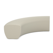 LOOPE® Studion suunnittelema näyttävä OUTi Kaareva penkki Silkin harmaa RAL 7044. The impressive OUTi Curved bench designed by LOOP® Studio in Silk grey RAL 7044.