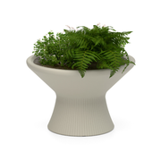LOOPE® Studion suunnittelema näyttävä OUTi Kasviruukku Silkin harmaa RAL 7044. The striking OUTi Planter designed by LOOPE® Studio in Silk grey RAL 7044.
