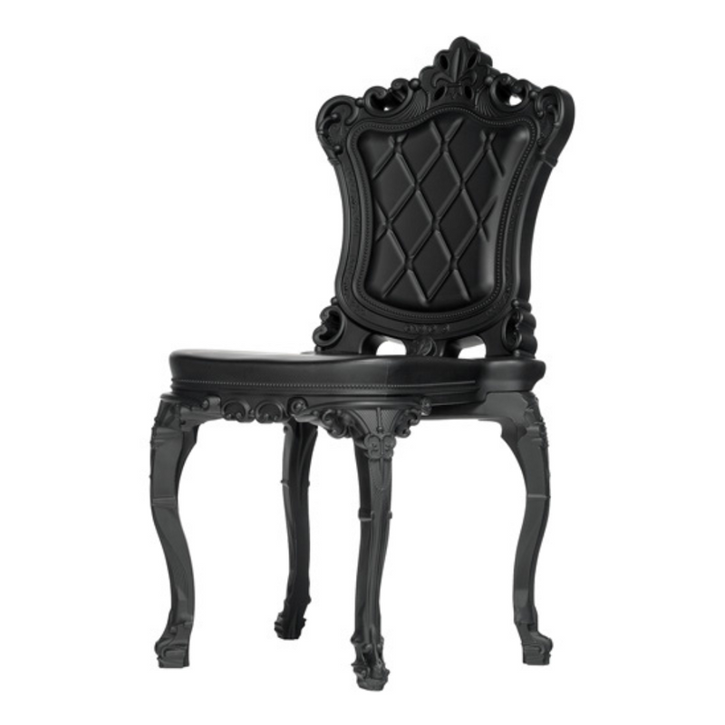 Moro & Pigattin suunnittelema sulavalinjainen ja siro PRINCESS OF LOVE Musta Tuoli Black värillä.