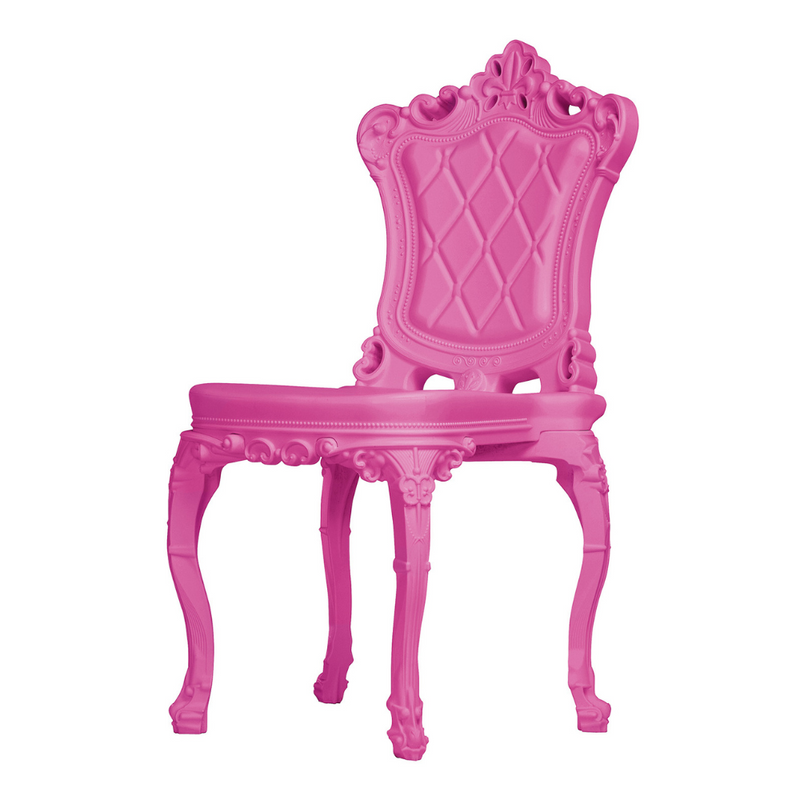 Moro & Pigattin suunnittelema sulavalinjainen ja siro PRINCESS OF LOVE Pinkki Tuoli Pink Intimacy värillä.