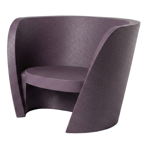 Karim Rashidin suunnittelema kaunis ja sulavalinjainen RAP CHAIR Lounge tuoli Violetti Iris Violet värisenä.