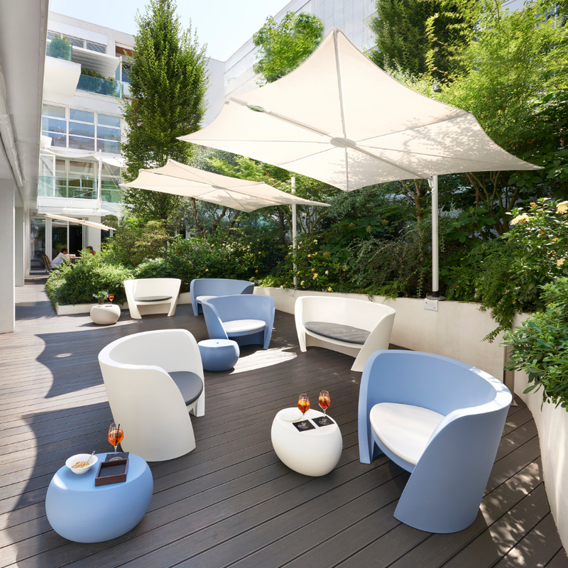 RAP CHAIR Lounge tuoli Chocolate Brown 1/2 kpl