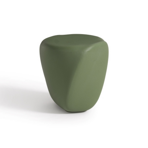 ecoBirdyn suunnittelema sulavalinjainen REBORN D.40 design pöytä Pine Green värillä.