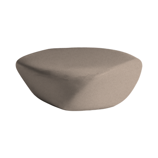 ecoBirdyn suunnittelema sulavalinjainen REBORN D.80 design pöytä Ruskea Sahara Sand värillä.