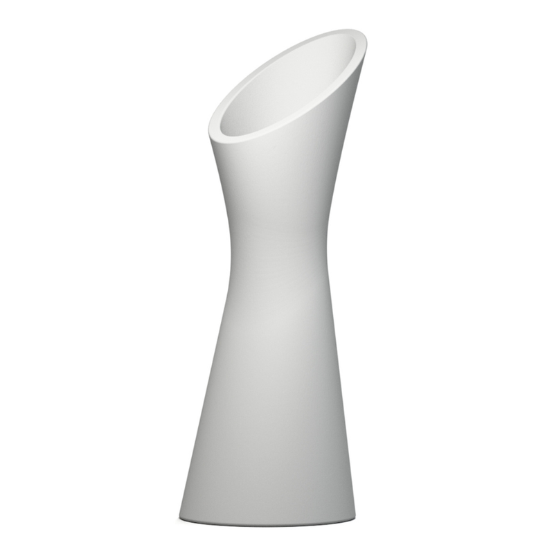 Karim Rashidin suunnittelema kaunis RISE Kasviruukku Telegrey 4 harmaa RAL 7047. Beautiful RISE Planter designed by Karim Rashid in Telegrey 4 RAL 7047.