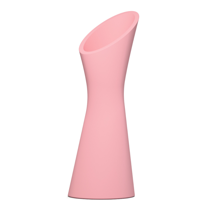 Karim Rashidin suunnittelema kaunis RISE Kasviruukku Vaalea pinkki RAL 3015. Beautiful RISE Planter designed by Karim Rashid in Light pink RAL 3015.