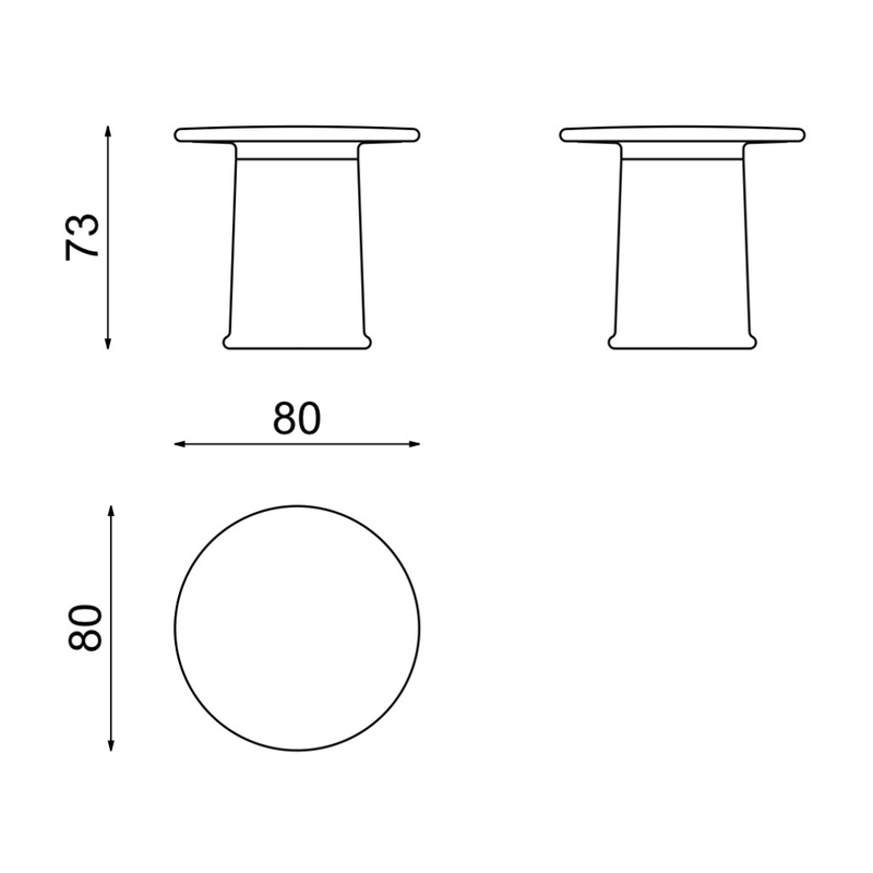 Tomek Rygalikin / Studio Rygalik suunnittelema ajaton ROUNDER Pöytä. Timeless ROUNDER Table designed by Tomek Rygalik / Studio Rygalik.