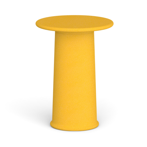 Tomek Rygalikin / Studio Rygalik suunnittelema ajaton ROUNDER Korkea pöytä Beige-keltainen. Timeless ROUNDER High table designed by Tomek Rygalik / Studio Rygalik in Beige-yellow.