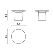 Tomek Rygalikin / Studio Rygalik suunnittelema ajaton ROUNDER Matala Pöytä. Timeless ROUNDER Low table designed by Tomek Rygalik / Studio Rygalik.