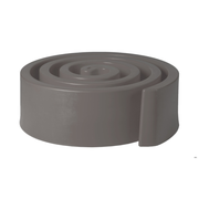 Giò Colonna Romanon suunnittelema hauska ja näyttävä spiraalin muotoinen SUMMERTIME Harmaa Penkki Argil Grey värillä.